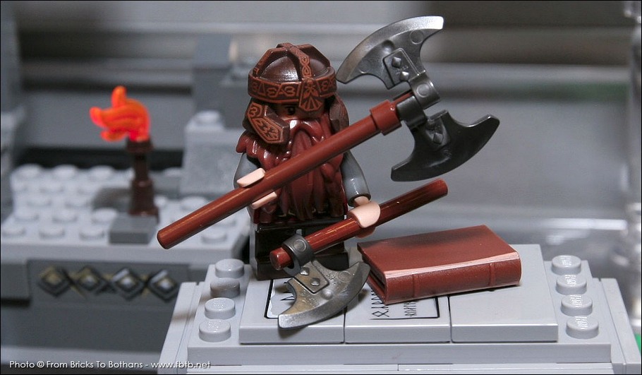 LEGO 9473 : La minifigurine de Gimli=
