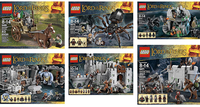 Découvrez la grande galerie des visuels HD officiels de la gamme LEGO Lord Of The Rings !