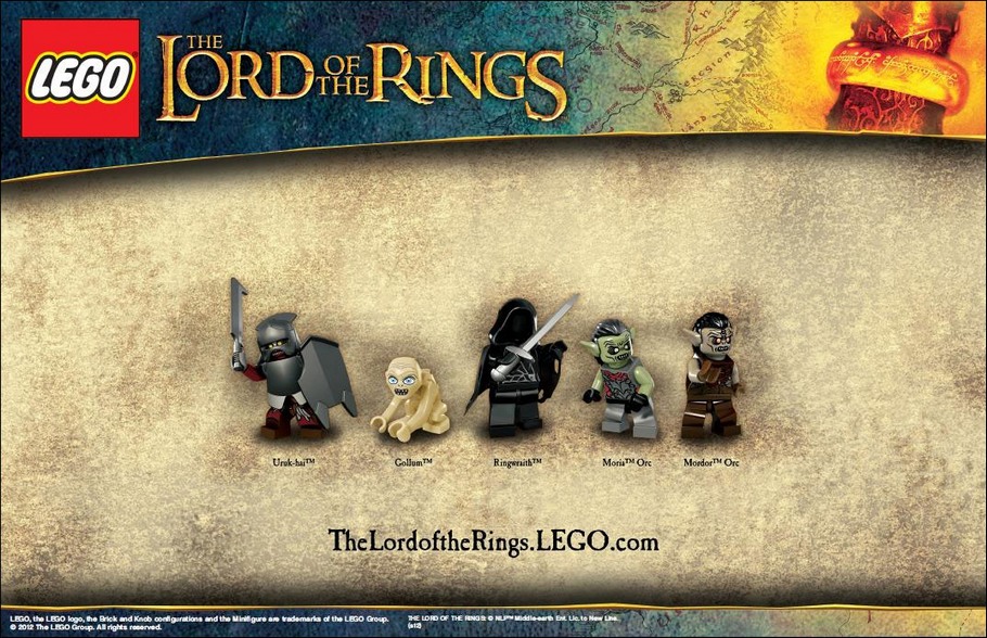 Les minifigurines du Mordor et de la Moria LEGO Lord Of The Rings !