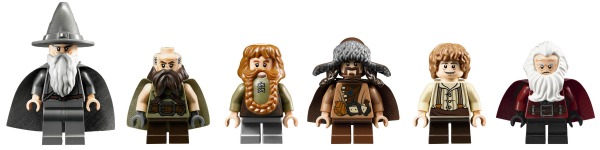 Les minifigurines du set 79003 Bag End