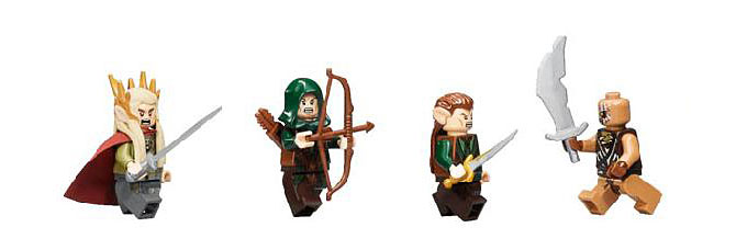 Les minifigurines du set 79012 Mirkwood Elf Army