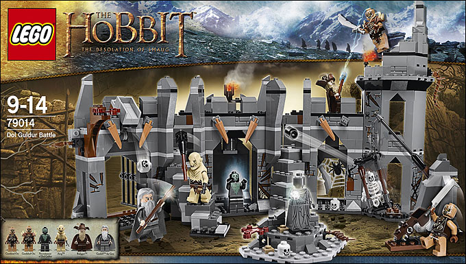 Illustration de la boîte du set 79014 Dol Guldur Battle