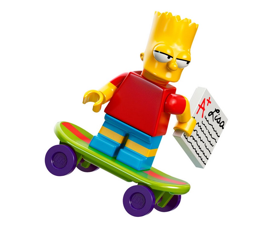 La minifigurine de Bart Simpson fournie dans le set 71006 The Simpsons House