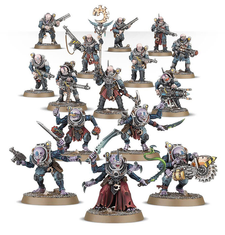 Figurines d'Hybrids et Acolytes du Culte Genestealer