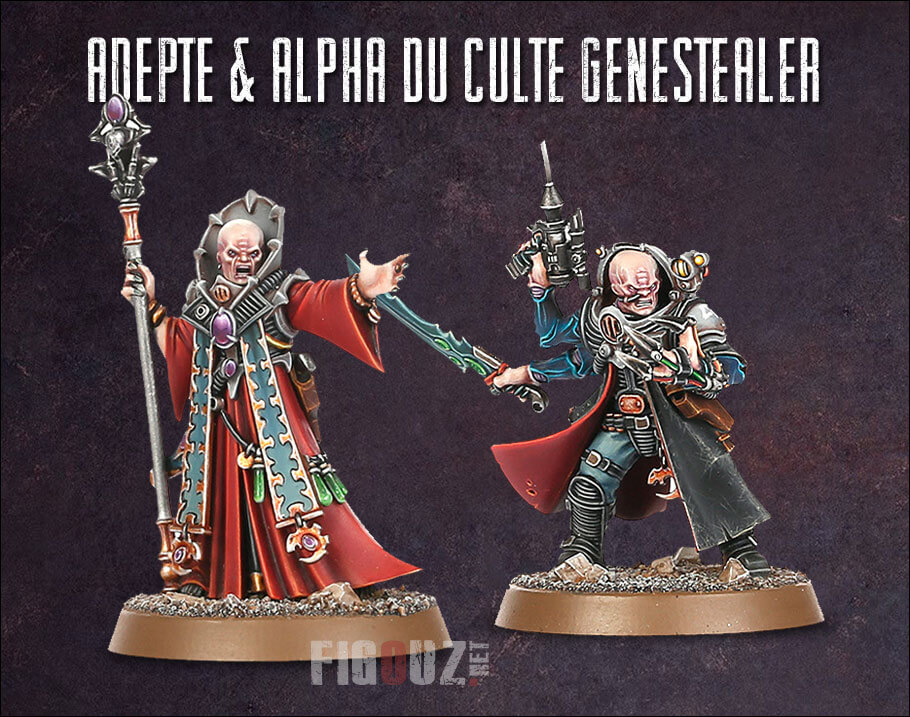 Adepte & Alpha d'un Culte Genestealer à Necromunda