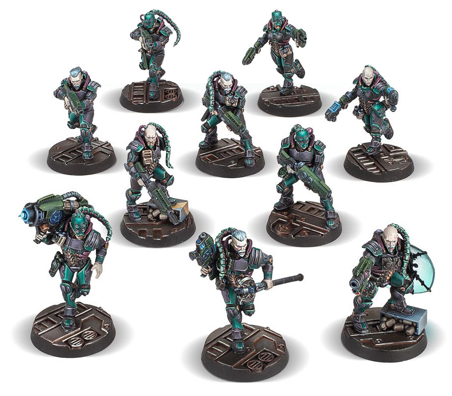 Les figurines du Gang Van Saar pour Necromunda