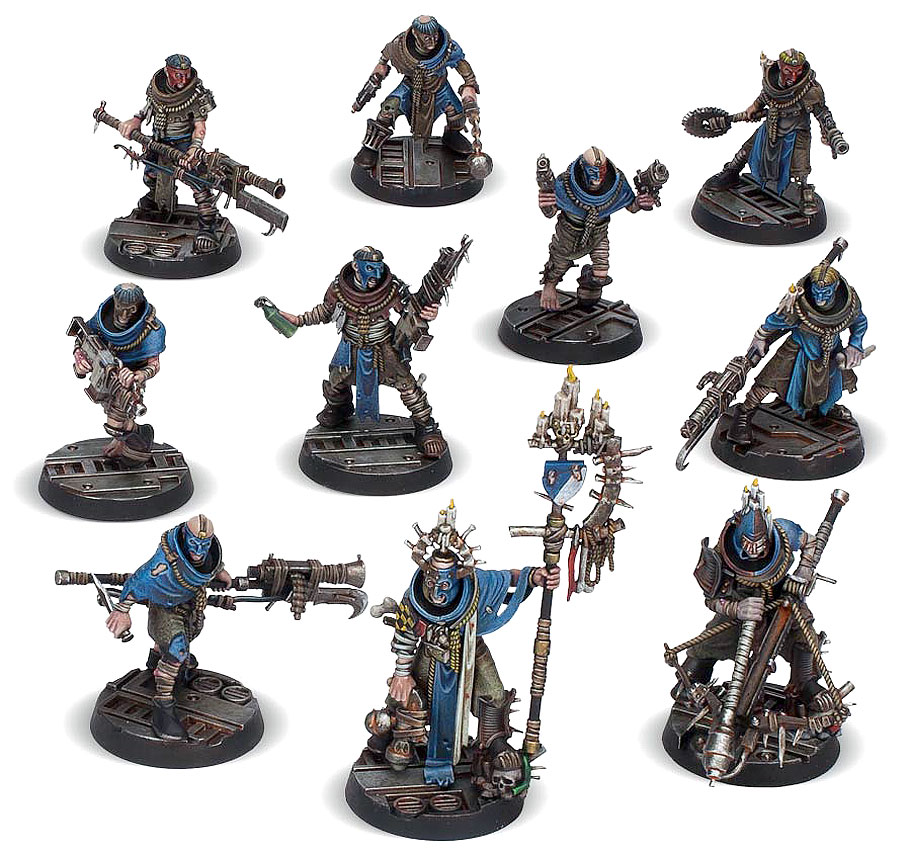 Les figurines du Gang Cawdor pour Necromunda