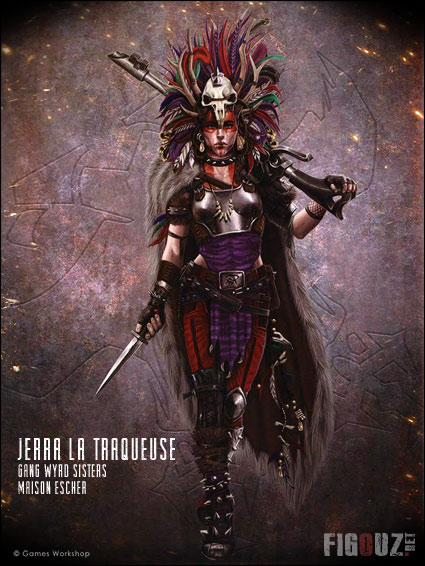 Jerra la Traqueuse - Gang Wyrd Sisters de la maison Escher