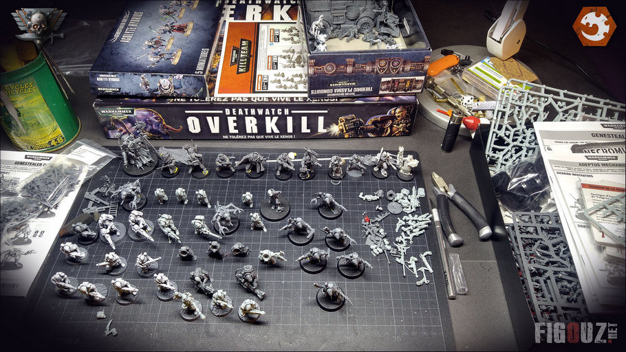 Assemblage des figurines de mon Culte Genestealer pour Necromunda et Kill Team