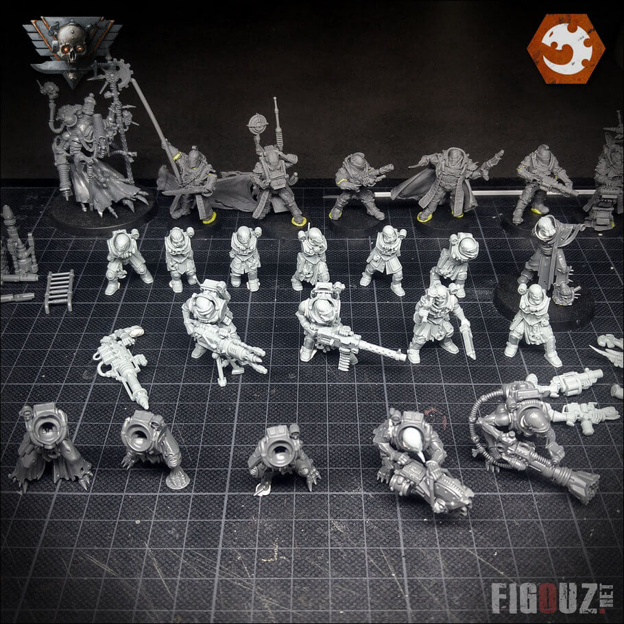 Assemblage des figurines de mon Culte Genestealer pour Necromunda et Kill Team