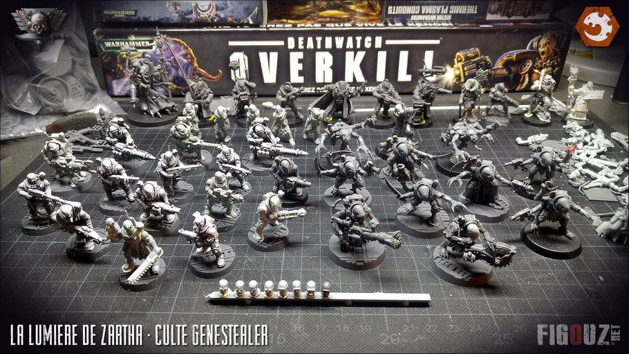 Assemblage des figurines de mon Culte Genestealer pour Necromunda et Kill Team