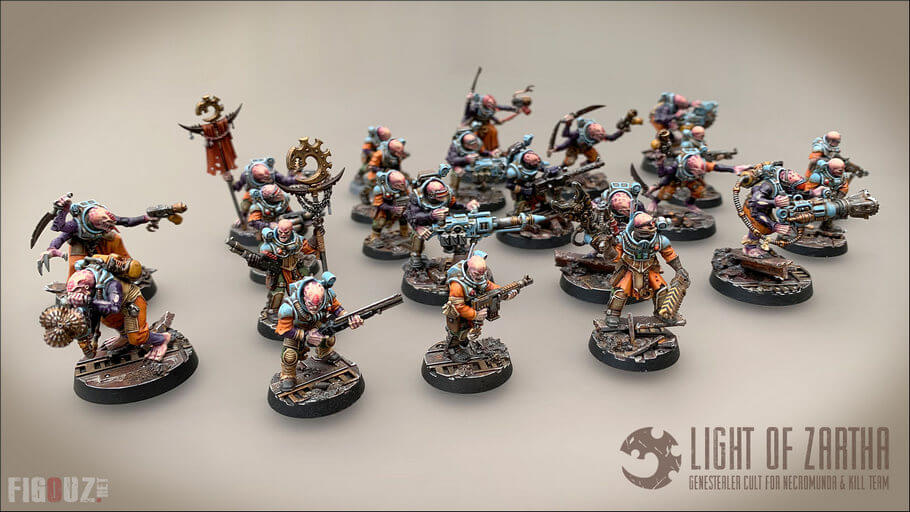 The Light Of Zartha / La Lumière de Zartha : Mon Culte Genestealer pour Necromunda Underhive et Kill Team