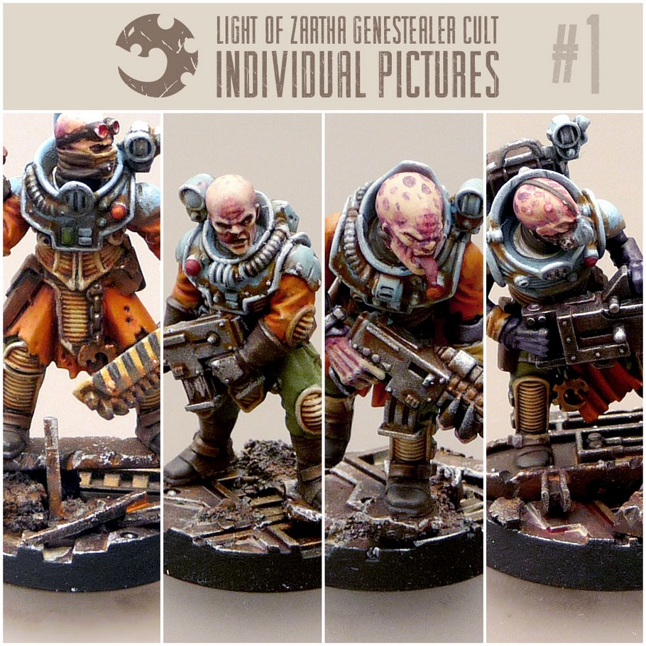 Photos individuelles des Neophyte Hybrids de mon Culte Genestealer de la Lumière de Zartha #1