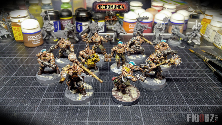 Ajout de texture aux socles Necromunda