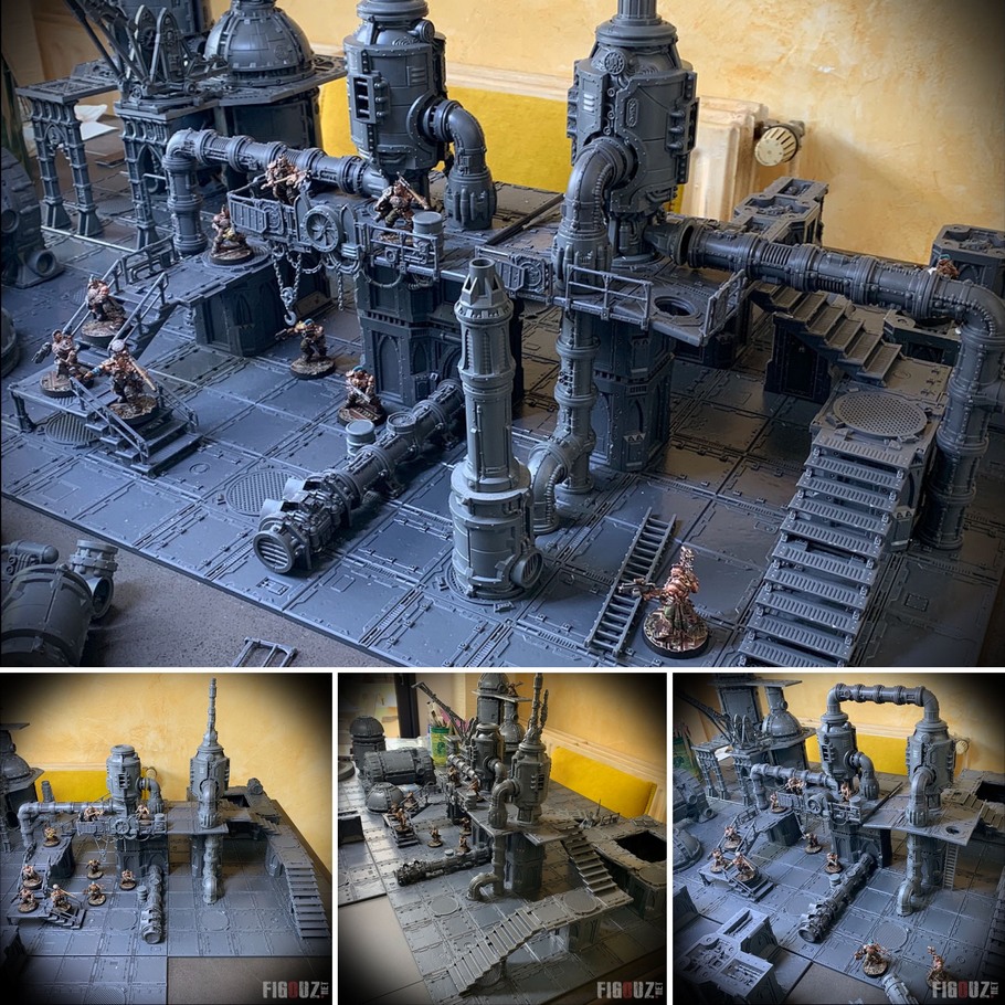 Necromunda Zone Mortalis - Conception de la seconde dalle modulaire, miroir de la première !