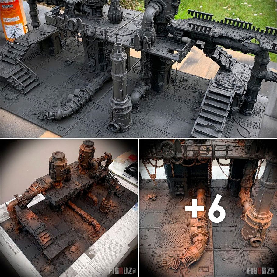 Necromunda Zone Mortalis - Sous couche et premières teintes de rouille