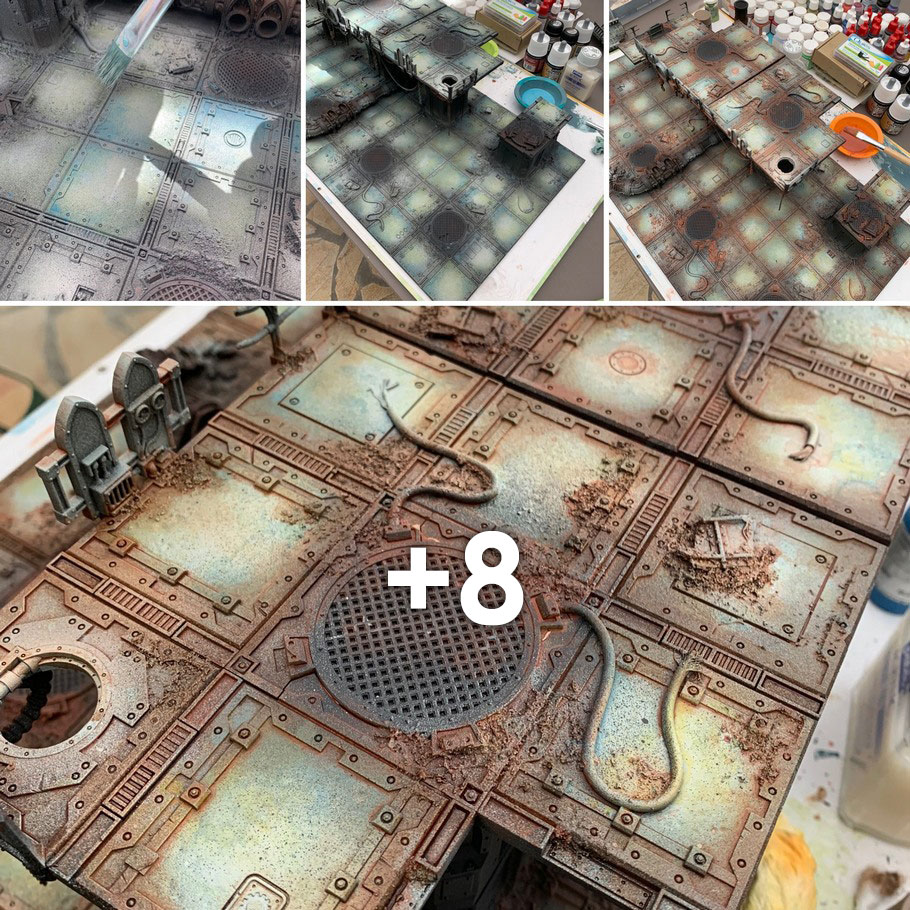 Necromunda Zone Mortalis - Peinture des dalles !