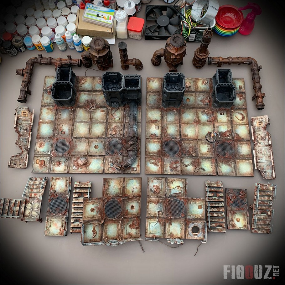 Necromunda Zone Mortalis - Peinture des dalles !