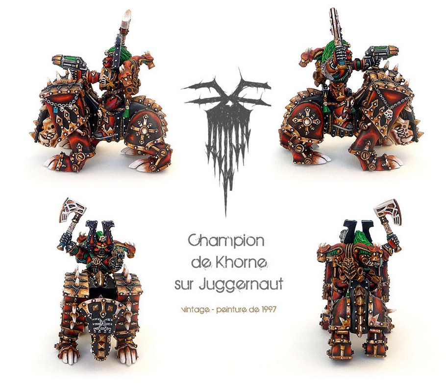 Champion de Khorne sur Juggernaut