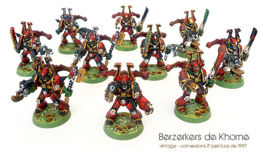 Escouade de 10 Berserkers de Khorne