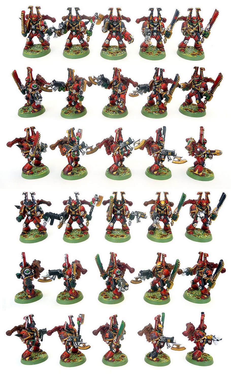 Vues de l'escouade de Berzerkers de Khorne