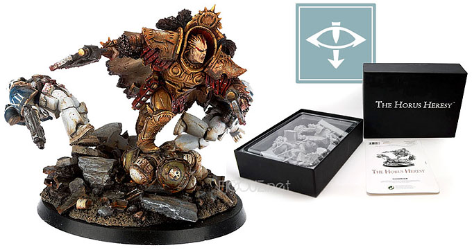 The Horus Heresy - Betrayal ! La figurine d'Angron, Primarque des World Eaters sur son magnifique socle scénique ! o