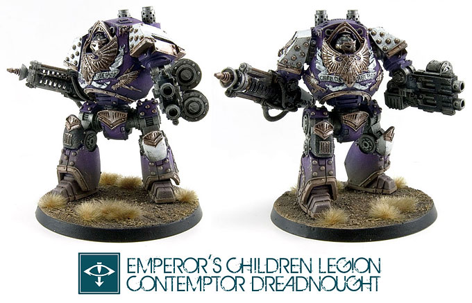 Emperor's Children Legion Contemptor Dreadnought - Horus Heresy