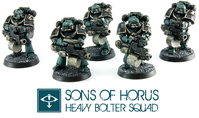 Sons of Horus Legion Heavy Bolter Squad - Horus Heresy