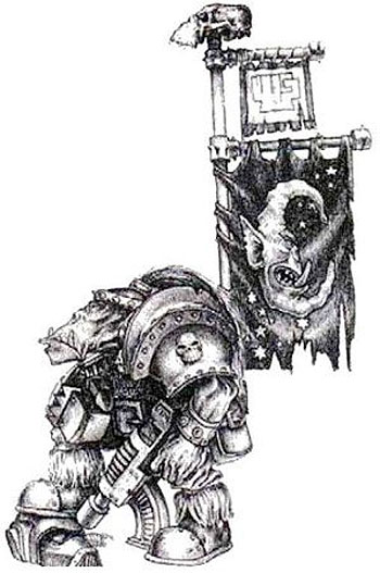 Warboss Ork illustré par Paul Bonner