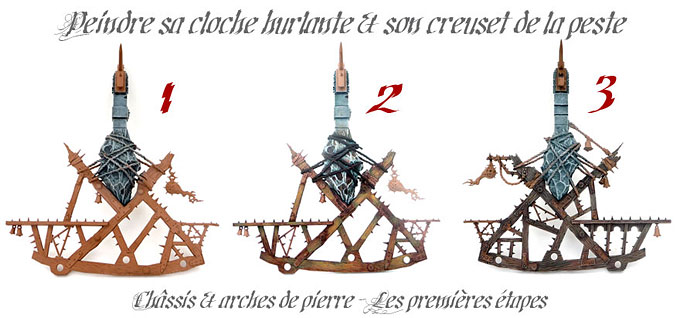 Les étapes principales de la peinture du bois et de la pierre des machines de guerre Skaven !