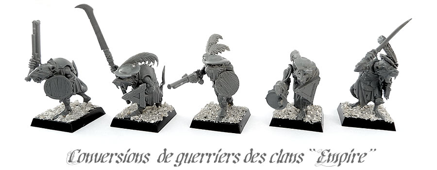 Conversion de guerriers des clans skavens au look Empire