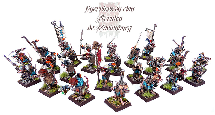 Peinture des Guerriers Skaven du clan Scruten de Marienburg - Et de 25 !