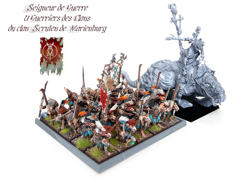 Skaven Warlord on Brood Horror et Exalted Vermin Lord de Warhammer Forge !