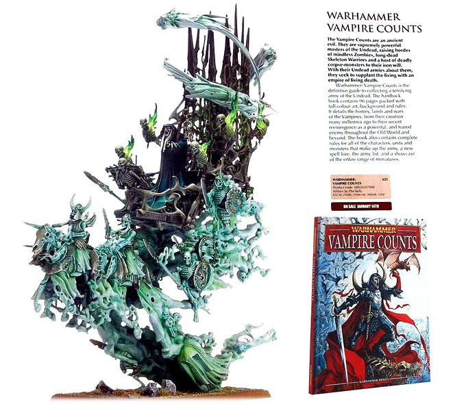 Les nouveautés Comtes Vampires 2012 pour Warhammer Battle