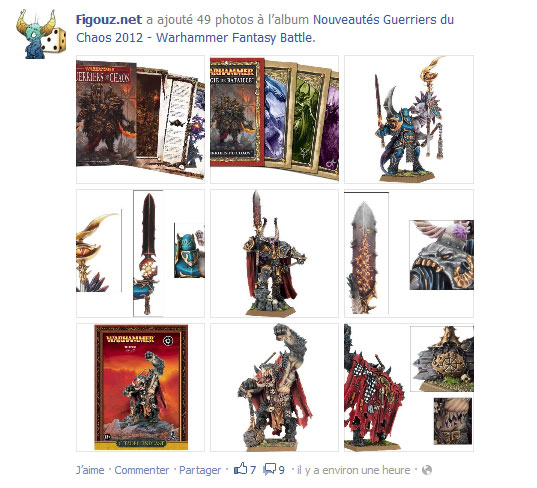 Guerriers du Chaos pour Warhammer Fantasy Battle - Les nouveautés de janvier 2013 sur Facebook !