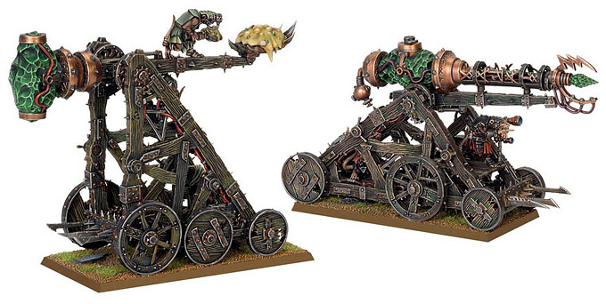 Le Canon à Malefoudre et la Catapulte de la Peste Skaven !