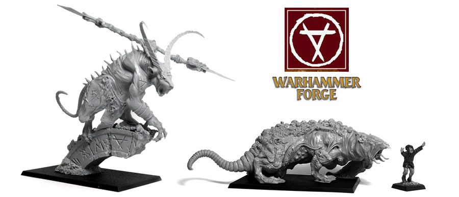 Exalted Vermin Lord & Brood Horror pour l'armée Skaven par Warhammer Forge !