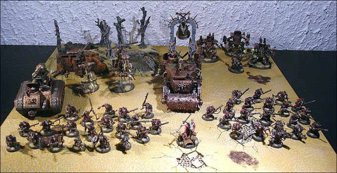 L'armée Skavens Warhammer 40 000 de Julien Haejul