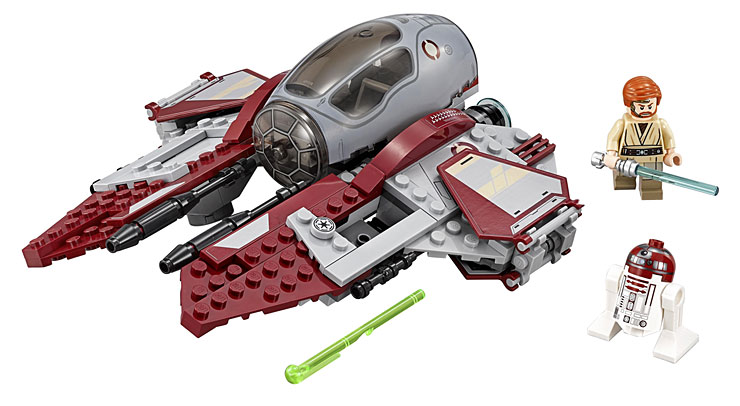 Contenu du 75135 Obi-Wan's Jedi Interceptor - Set LEGO Star Wars Saga Originale