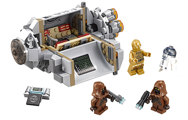 Contenu du 75136 Droid Escape Pod - Set LEGO Star Wars Saga Originale