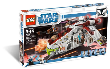 LEGO Star Wars 7676 Republic Attack Gunship