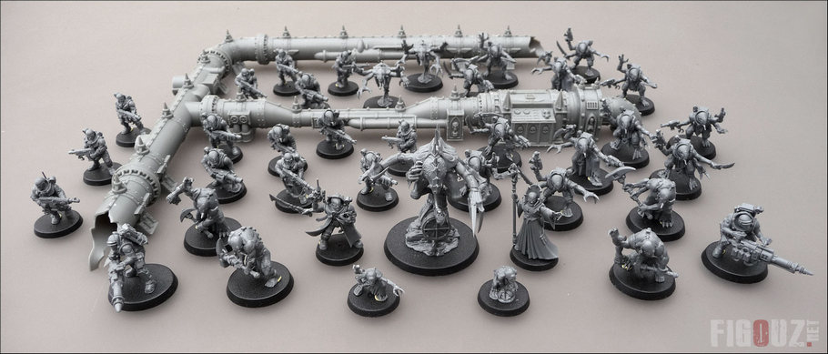 Mes figurines du culte Genestealer de Ghosar Quintus pour Deathwatch Overkill !