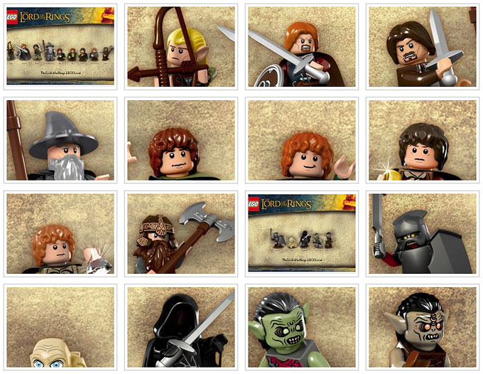 Les minifigurines LEGO Lord Of The Rings !