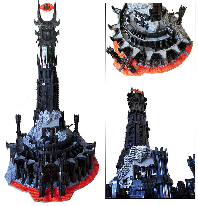 La tour de Barad Dûr en LEGO - Par Kevin Walter