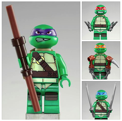 Les minifigurines LEGO Tortues Ninja !