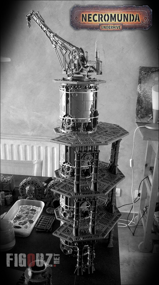 Sector Mechanicus - Test d'assemblage d'une structure de 3 étages