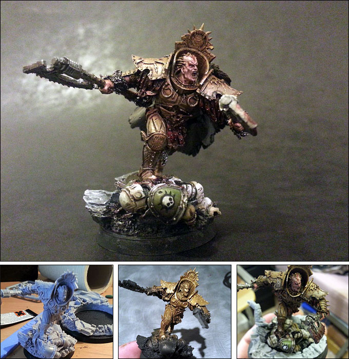 Step by step painting of the Angron Miniature !