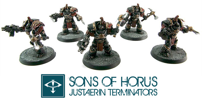 Sons Of Horus Justaerin  Terminators - Horus Heresy