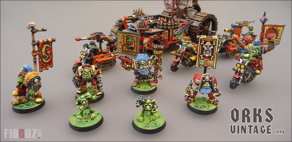 Mes Orks WH40H Vintage des années 90 !