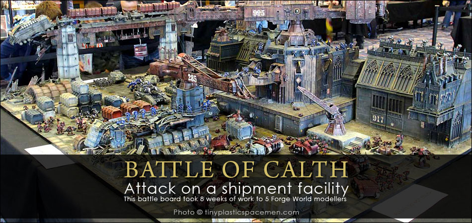 WARHAMMER FEST 2014 - L'incroyable table de jeu de la bataille de Calth par Forgeworld !